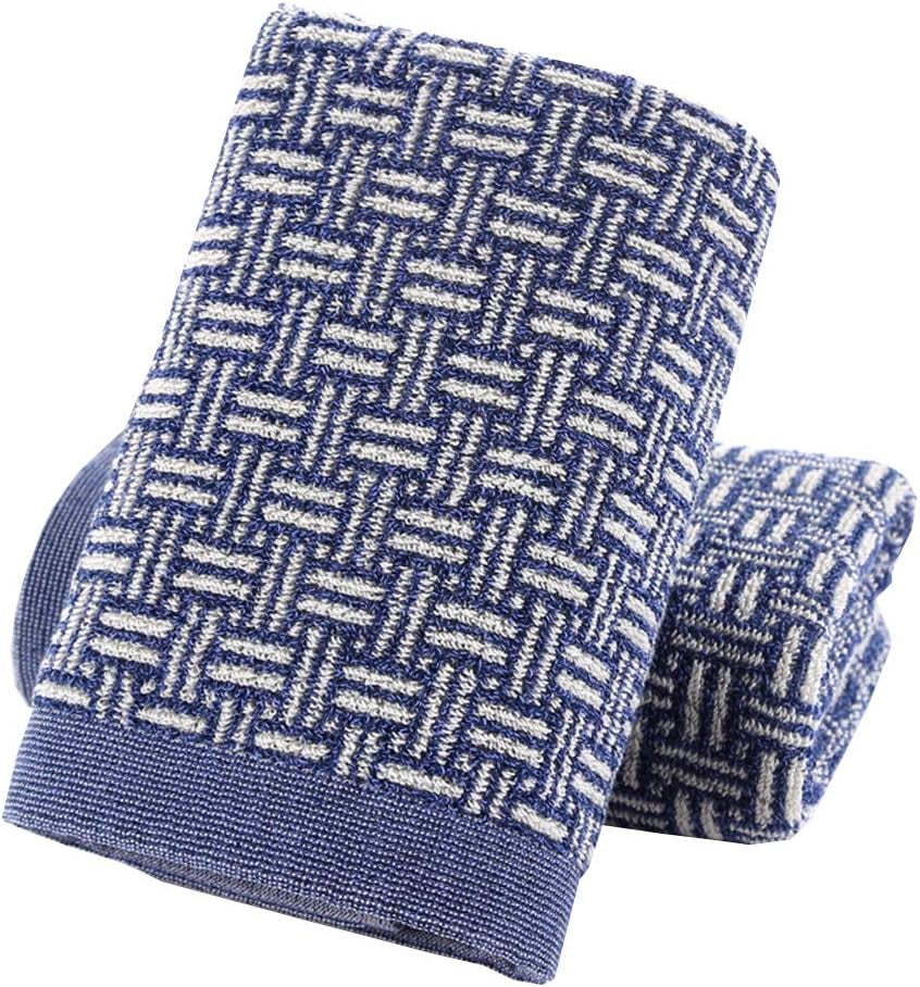 Indulge in Luxury: 100% Cotton Checkered Hand Towels Set of 2 - Soft, Absorbent, and Stylish for Your Bathroom (Brown, 13.4 x 29.1 Inch)