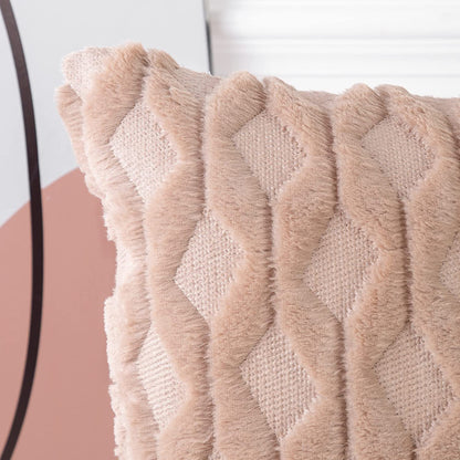 Luxurious Velvet Throw Pillow Covers - Set of 2, 26x26 Inch Soft Plush Cushion Cases for Sofa & Bedroom Decor